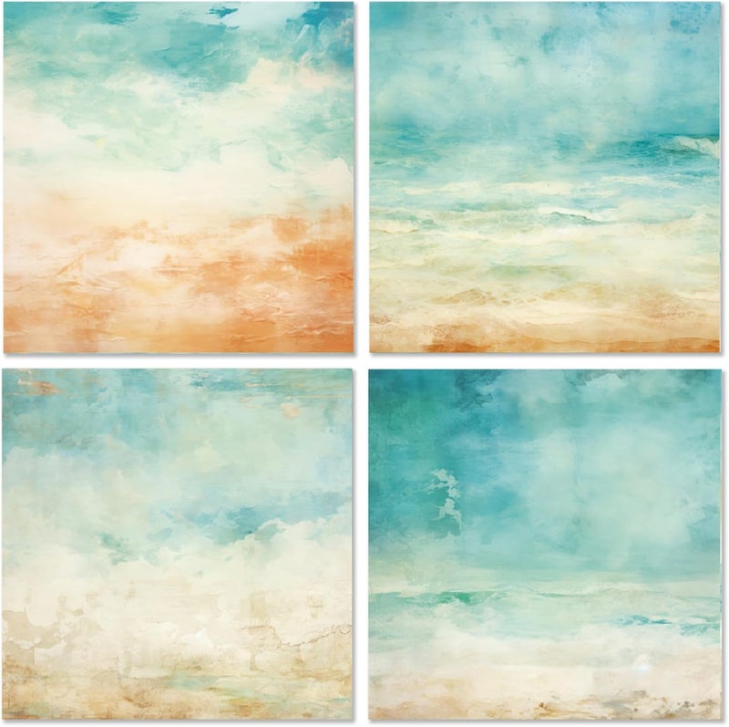 WLXTREE Ocean Sea Waves Scrapbook Paper - 6×6 Premium Color Pages With 24 Single-Sided Sheets for Scrapbooking Supplies Paper Crafts Home Decoration Card Making Journaling Background Decorative - Image 3
